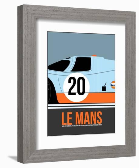 Le Mans Poster 2-Anna Malkin-Framed Art Print