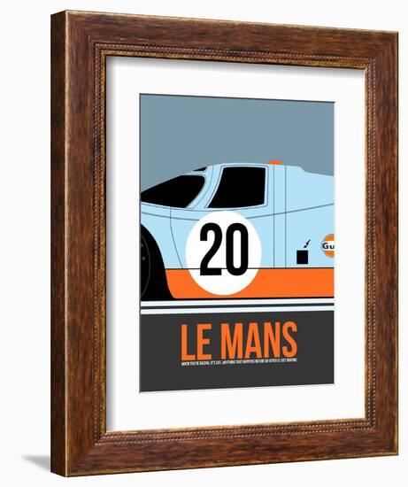 Le Mans Poster 2-Anna Malkin-Framed Art Print