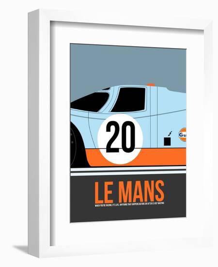 Le Mans Poster 2-Anna Malkin-Framed Art Print