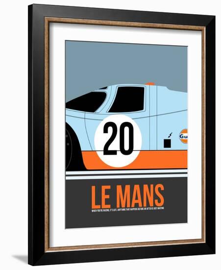 Le Mans Poster 2-Anna Malkin-Framed Art Print