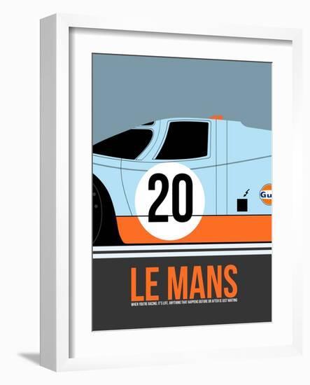 Le Mans Poster 2-Anna Malkin-Framed Art Print