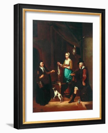 Le Marchand de Volaille-Gabriel Metsu-Framed Giclee Print