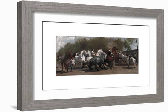 Le Marche aux Chevaux (The Horse Fair)-Rosa Bonheur-Framed Premium Giclee Print