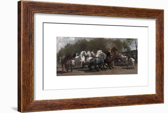 Le Marche aux Chevaux (The Horse Fair)-Rosa Bonheur-Framed Premium Giclee Print