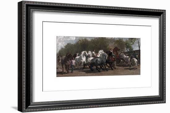 Le Marche aux Chevaux (The Horse Fair)-Rosa Bonheur-Framed Premium Giclee Print