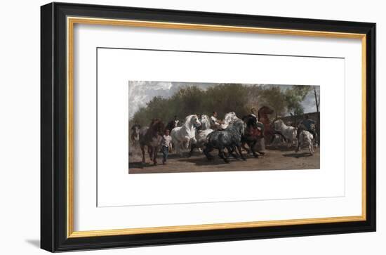 Le Marche aux Chevaux (The Horse Fair)-Rosa Bonheur-Framed Premium Giclee Print