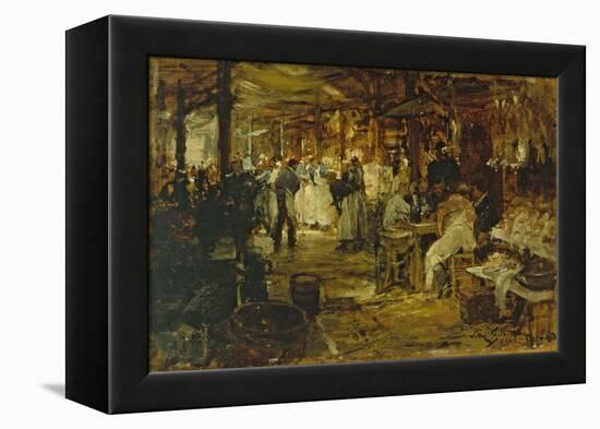 Le marché de la Madeleine-Victor Gilbert-Framed Premier Image Canvas