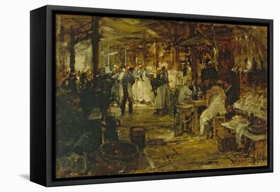 Le marché de la Madeleine-Victor Gilbert-Framed Premier Image Canvas