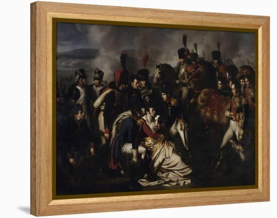 Le maréchal Lannes mortellement blessé près d'Essling le 22 mai 1809 (mort le 31 mai suivant) --Albert-Paul Bourgeois-Framed Premier Image Canvas