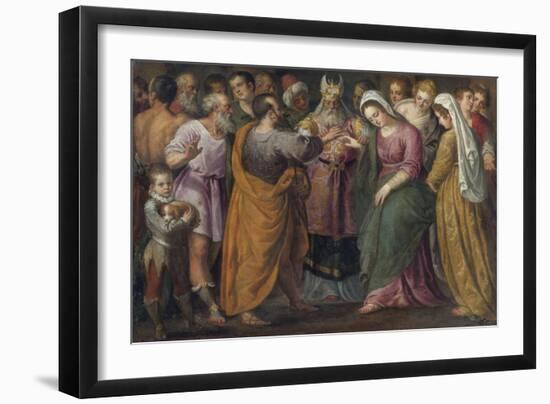 Le Mariage De Marie Et Joseph -The Marriage of Mary and Joseph Par Salviati, Giuseppe (1520-1575).-Giuseppe della Porta Salviati-Framed Giclee Print