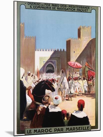 Le Maroc Par Marseille Poster-Maurice Romberg-Mounted Giclee Print