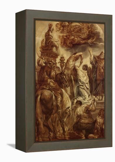 Le martyre de Sainte Apolline-Jacob Jordaens-Framed Premier Image Canvas