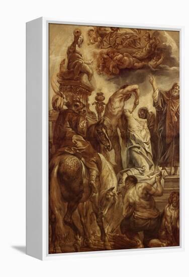 Le martyre de Sainte Apolline-Jacob Jordaens-Framed Premier Image Canvas