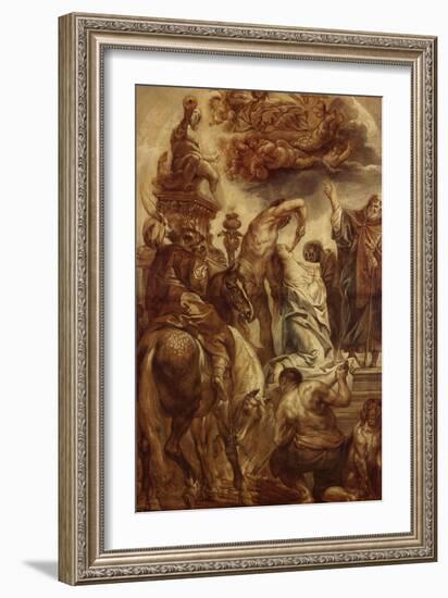 Le martyre de Sainte Apolline-Jacob Jordaens-Framed Giclee Print