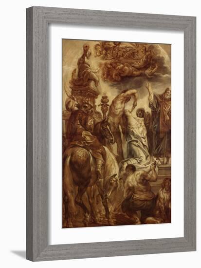 Le martyre de Sainte Apolline-Jacob Jordaens-Framed Giclee Print