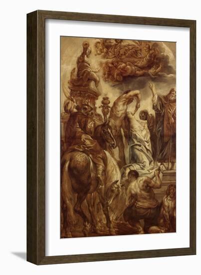 Le martyre de Sainte Apolline-Jacob Jordaens-Framed Giclee Print