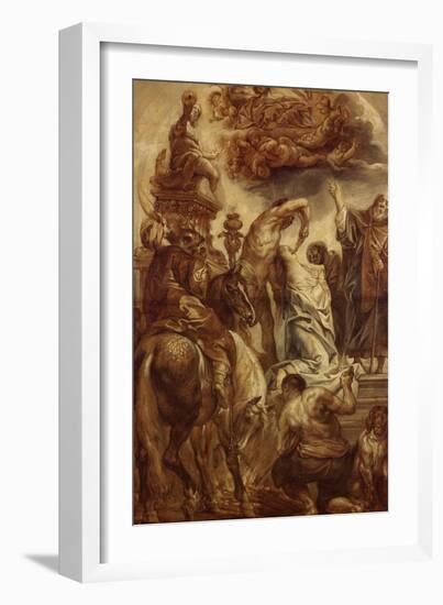 Le martyre de Sainte Apolline-Jacob Jordaens-Framed Giclee Print