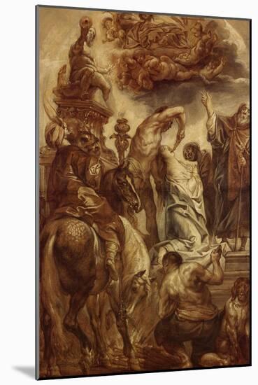 Le martyre de Sainte Apolline-Jacob Jordaens-Mounted Giclee Print