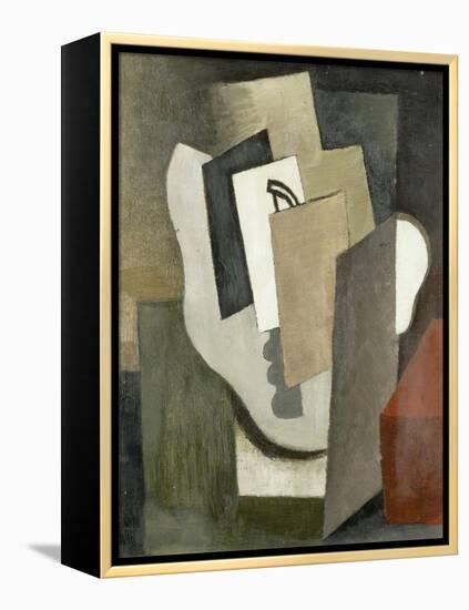 Le masque, étude pour "le Prestidigitateur"-Roger de La Fresnaye-Framed Premier Image Canvas