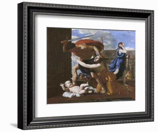 Le massacre des innocents-Nicolas Poussin-Framed Giclee Print