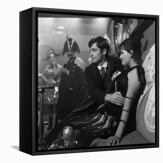 Le Mauvais Chemin LA VIACCIA by MauroBolognini with Jean-Paul Belmondo and Claudia Cardinale, 1961 -null-Framed Stretched Canvas