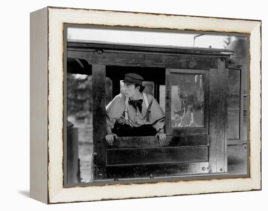 Le Mecano by la General THE GENERAL by and with Buster Keaton, 1927 (b/w photo)-null-Framed Stretched Canvas