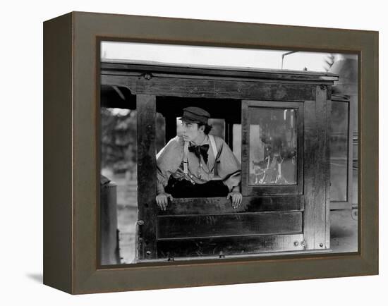 Le Mecano by la General THE GENERAL by and with Buster Keaton, 1927 (b/w photo)-null-Framed Stretched Canvas