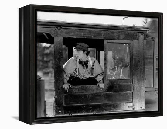 Le Mecano by la General THE GENERAL by and with Buster Keaton, 1927 (b/w photo)-null-Framed Stretched Canvas