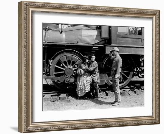 Le mecano by la General THE GENERAL by Buster Keaton with Marion Mack and Buster Keaton, 1927 (b/w -null-Framed Photo