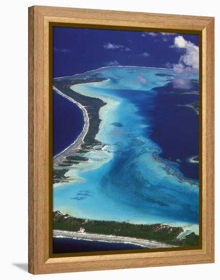 Le Meridien Hotel Bungalows, , Bora Bora, French Polynesia-Walter Bibikow-Framed Premier Image Canvas