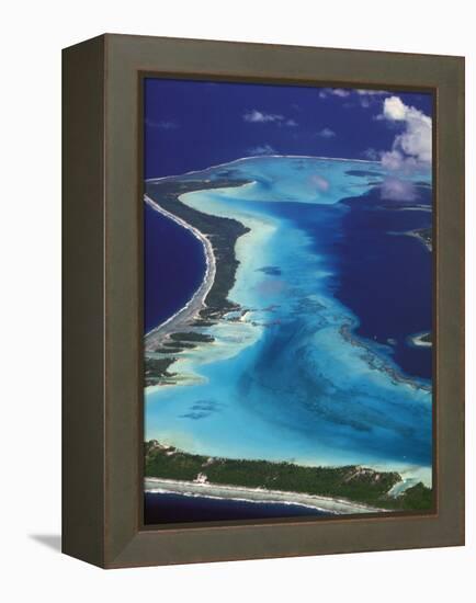 Le Meridien Hotel Bungalows, , Bora Bora, French Polynesia-Walter Bibikow-Framed Premier Image Canvas