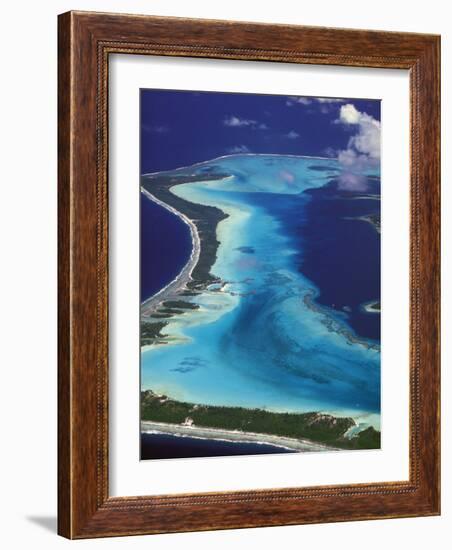 Le Meridien Hotel Bungalows, , Bora Bora, French Polynesia-Walter Bibikow-Framed Photographic Print