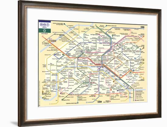 Le Metro de Paris-null-Framed Art Print