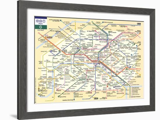 Le Metro de Paris-null-Framed Art Print