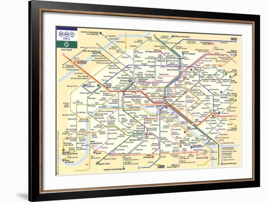 Le Metro de Paris-null-Framed Art Print