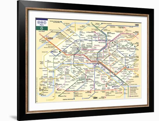Le Metro de Paris-null-Framed Art Print
