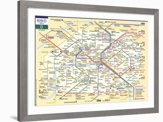 Le Metro de Paris-null-Framed Art Print