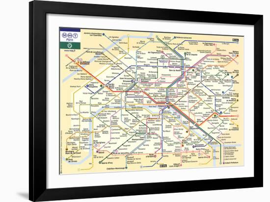 Le Metro de Paris-null-Framed Art Print