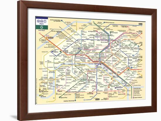 Le Metro de Paris--Framed Art Print