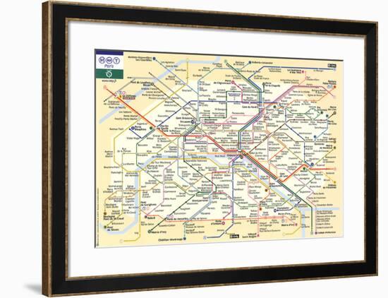 Le Metro de Paris-null-Framed Art Print