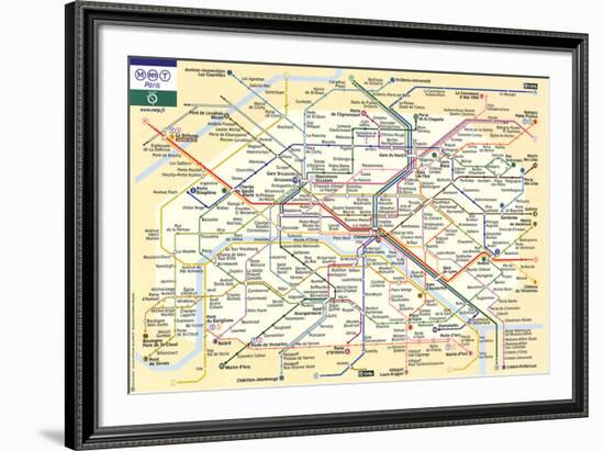 Le Metro de Paris-null-Framed Art Print