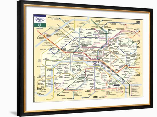 Le Metro de Paris-null-Framed Art Print