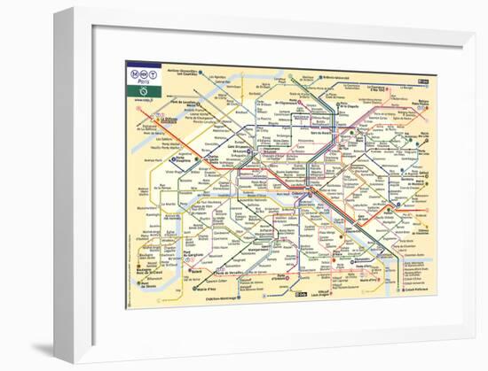 Le Metro de Paris-null-Framed Art Print