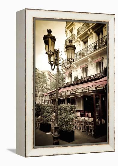 Le Metro Restaurant, Left Bank, Paris, France-Russ Bishop-Framed Premier Image Canvas