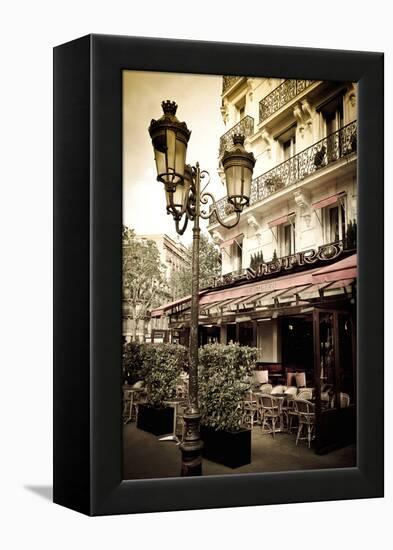 Le Metro Restaurant, Left Bank, Paris, France-Russ Bishop-Framed Premier Image Canvas