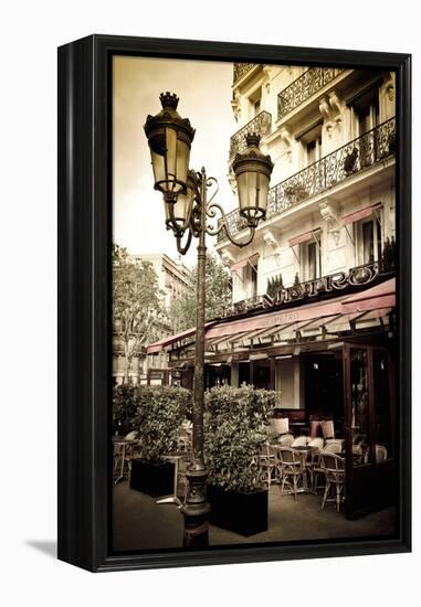 Le Metro Restaurant, Left Bank, Paris, France-Russ Bishop-Framed Premier Image Canvas