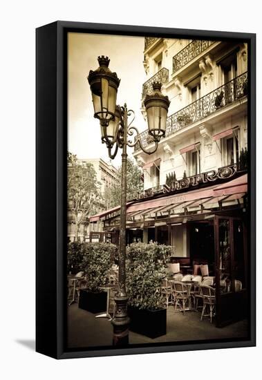 Le Metro Restaurant, Left Bank, Paris, France-Russ Bishop-Framed Premier Image Canvas