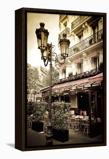 Le Metro Restaurant, Left Bank, Paris, France-Russ Bishop-Framed Premier Image Canvas