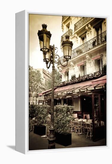 Le Metro Restaurant, Left Bank, Paris, France-Russ Bishop-Framed Premier Image Canvas