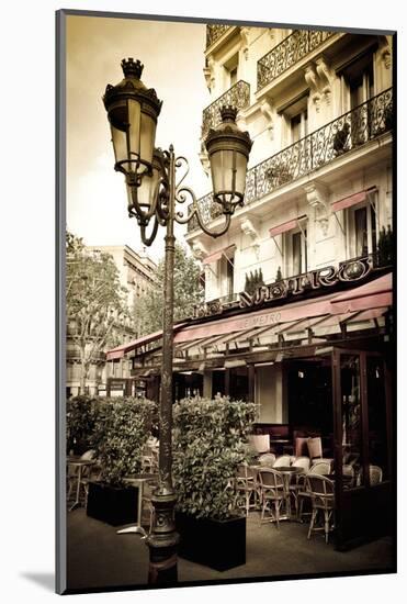 Le Metro Restaurant, Left Bank, Paris, France-Russ Bishop-Mounted Photographic Print